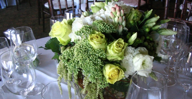 Image: Flowers on a table